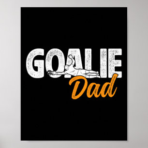 Voetbal Keeper Papa Van Een Voetbal Doelman Vader Poster