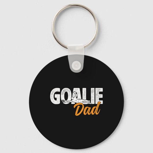 Voetbal Keeper Papa Van Een Voetbaldoelman Vader  Sleutelhanger (Voorkant)