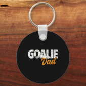 Voetbal Keeper Papa Van Een Voetbaldoelman Vader  Sleutelhanger (Voorkant)