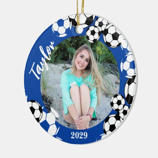 Voetbal Keepomwille Ceramic Ornament (Links)
