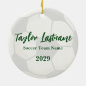 Voetbal Keepomwille Ceramic Ornament (Achterkant)