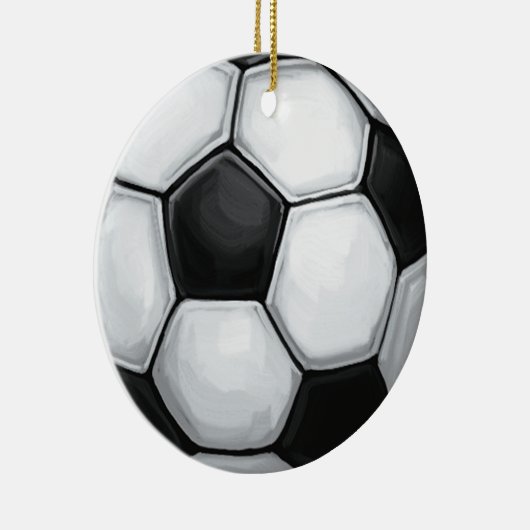 Voetbal Keramisch Ornament (Rechts)