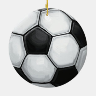 Voetbal Keramisch Ornament