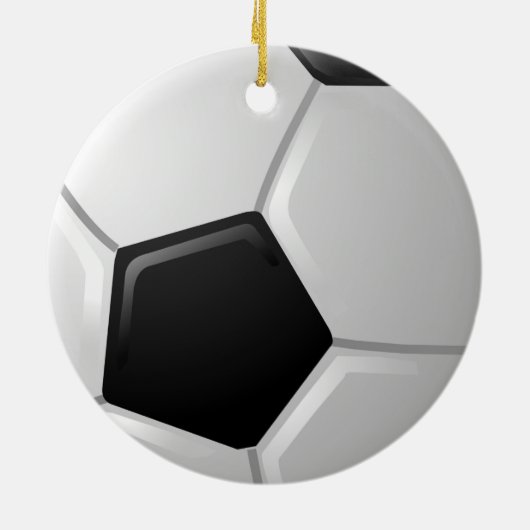 Voetbal Keramisch Ornament (Achterkant)