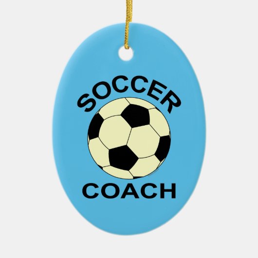 Voetbal Keramisch Ornament (Voorkant)