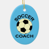 Voetbal Keramisch Ornament (Achterkant)