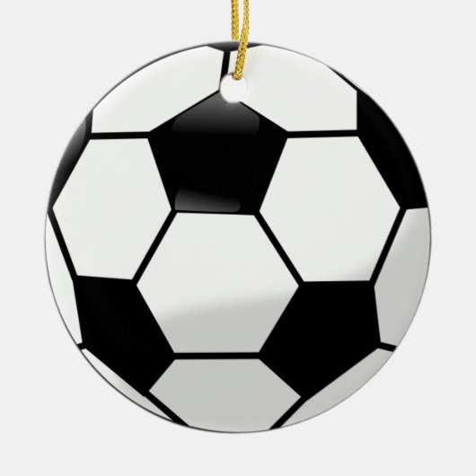 Voetbal Keramisch Ornament (Voorkant)