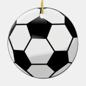 Voetbal Keramisch Ornament (Achterkant)
