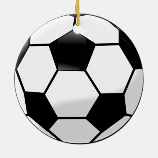 Voetbal Keramisch Ornament (Achterkant)