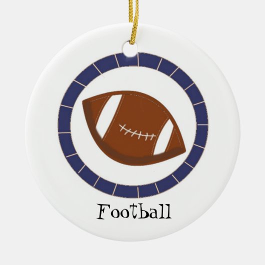 Voetbal Keramisch Ornament (Voorkant)