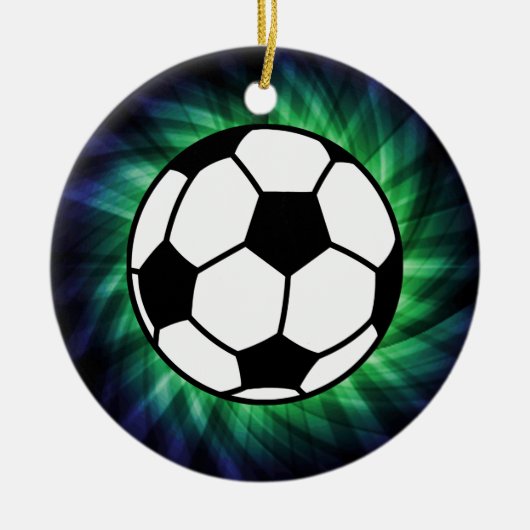 Voetbal Keramisch Ornament (Voorkant)