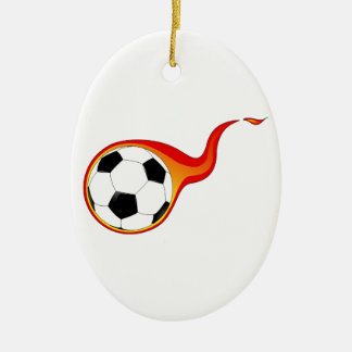 Voetbal Keramisch Ornament