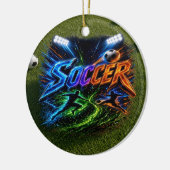 Voetbal Keramisch Ornament (Links)