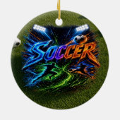 Voetbal Keramisch Ornament (Achterkant)