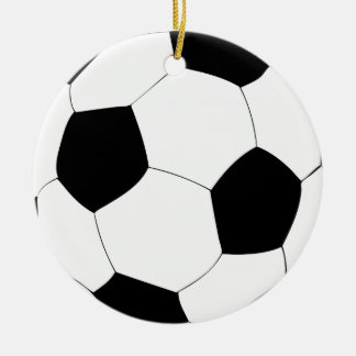 Voetbal Keramisch Ornament