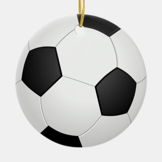 Voetbal Keramisch Ornament (Voorkant)