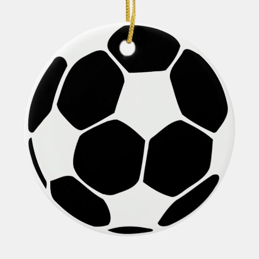 voetbal keramisch ornament (Voorkant)