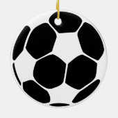 voetbal keramisch ornament (Achterkant)