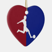 Voetbal Keramisch Ornament (Rechts)