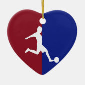 Voetbal Keramisch Ornament (Voorkant)