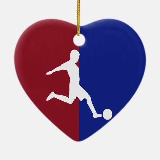 Voetbal Keramisch Ornament (Achterkant)