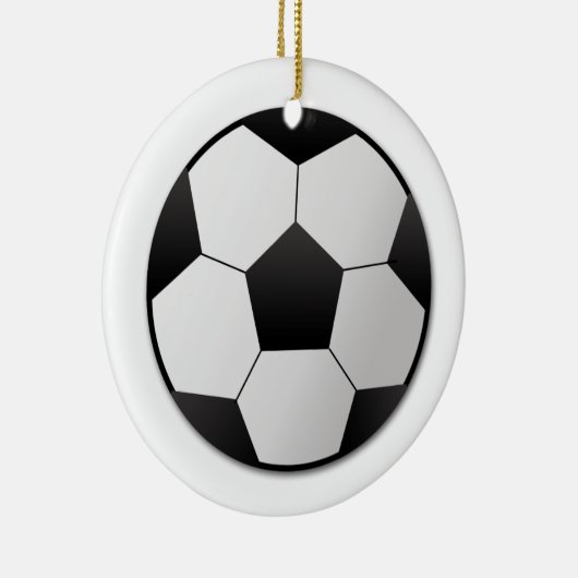 Voetbal Keramisch Ornament (Rechts)