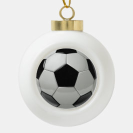 Voetbal Keramische Kerstbal Ornament