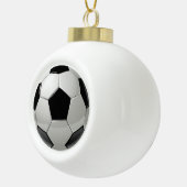 Voetbal Keramische Kerstbal Ornament (Rechts)