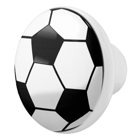 Voetbal Keramische Knop (Rechts)