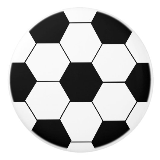 Voetbal Keramische Knop (Voorkant)