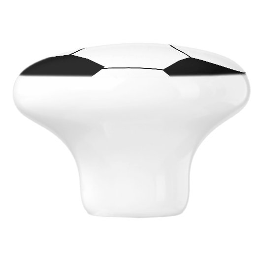 Voetbal Keramische Knop (Zijkant)