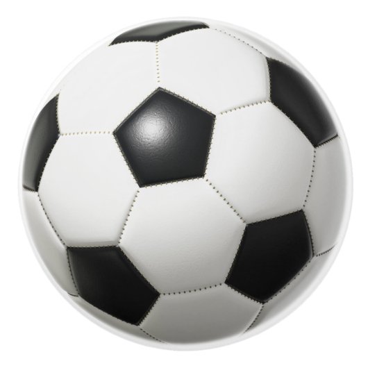 Voetbal Keramische Knop (Voorkant)