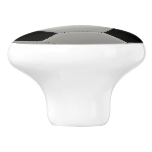 Voetbal Keramische Knop (Zijkant)