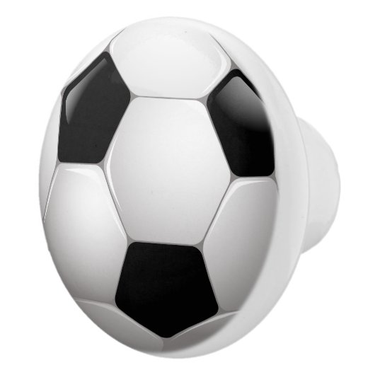 Voetbal Keramische Knop (Rechts)