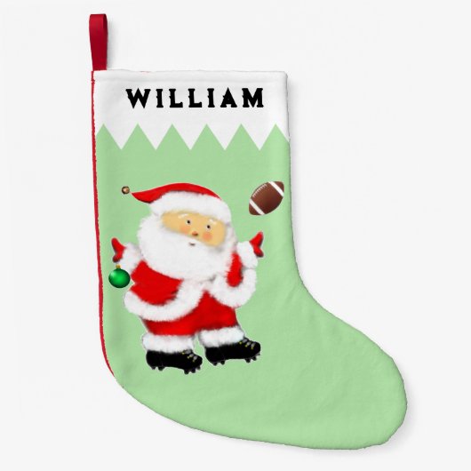 Voetbal Kerst Cadeau Kleine Kerstsok (Voorkant)