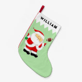 Voetbal Kerst Cadeau Kleine Kerstsok (Voorkant (Hangend))