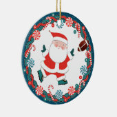 Voetbal Kerst Collectie Keramisch Ornament (Rechts)