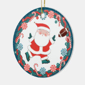 Voetbal Kerst Collectie Keramisch Ornament (Links)