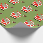Voetbal Kerst Geschenk Cadeaupapier (Hoek)
