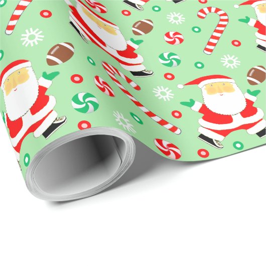 Voetbal Kerst Geschenk Cadeaupapier (Rol Hoek)