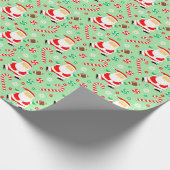 Voetbal Kerst Geschenk Cadeaupapier (Hoek)