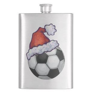 Voetbal kerst heupfles
