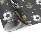 Voetbal kerst inpakpapier (Rol Hoek)