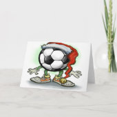 Voetbal Kerst Kaart (Voorkant)