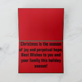 Voetbal Kerst Kaart (Binnen)