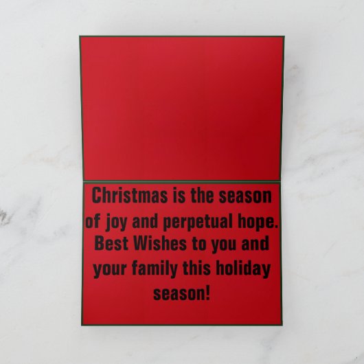 Voetbal Kerst Kaart (Binnen)