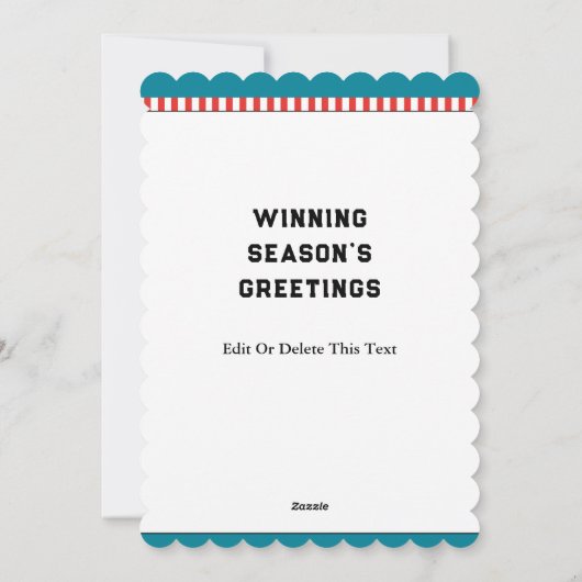 Voetbal Kerst Kaarten (Achterkant)