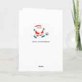 Voetbal Kerst Kaarten (Achterkant)