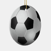  Voetbal kerst Keramisch Ornament (Rechts)