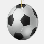  Voetbal kerst Keramisch Ornament (Links)